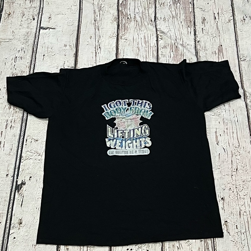 Vintage 1980s Funny Beer Drinking Party 80s Crewneck Tee Top Shirt
